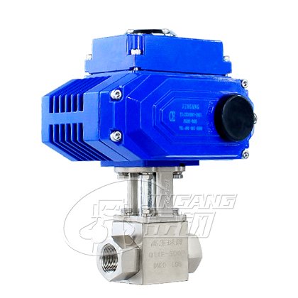 Electric internal thread high pressure two-way ball valve